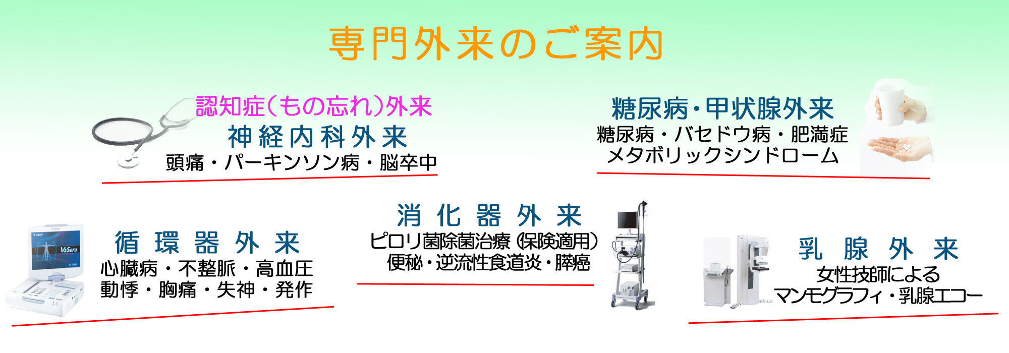 専門外来のご案内